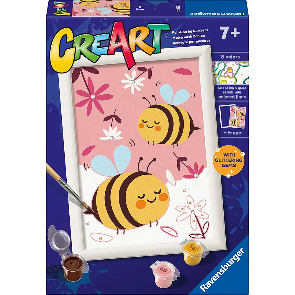 Ravensburger CreArt Malen nach Zahlen - Gl�ckliche Bienen