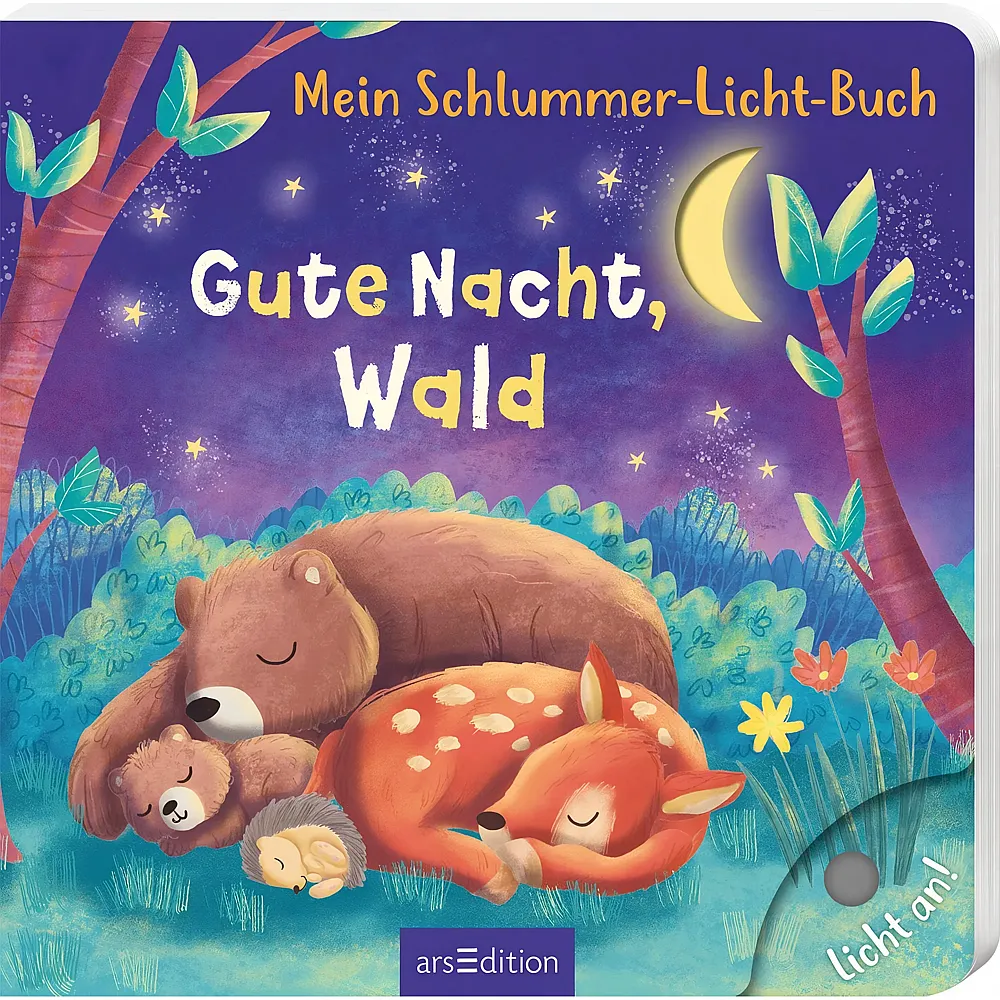 ars Edition Mein Schlummer-Licht-Buch: Gute Nacht, Wald