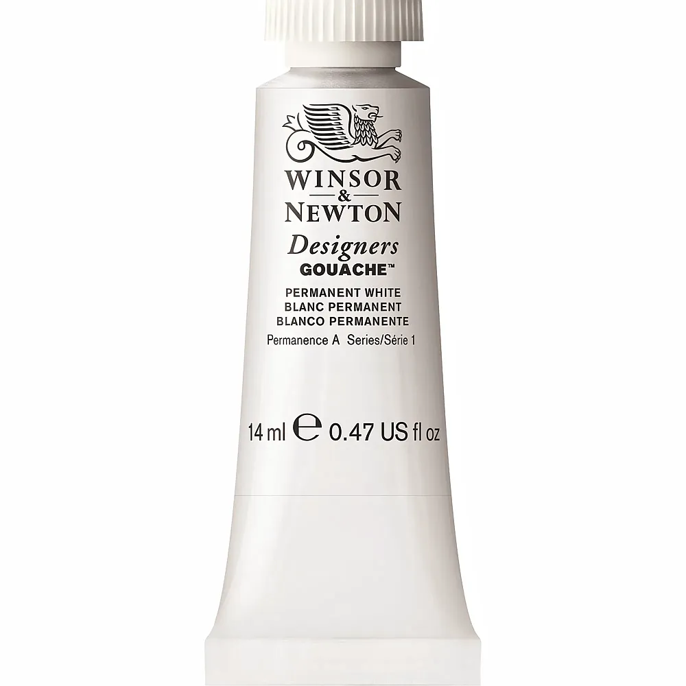 Winsor & Newton Designers Gouache Wasserbasierte K�nstlerfarbe Permanentweiss - 14 ml | Farbe & Kreide