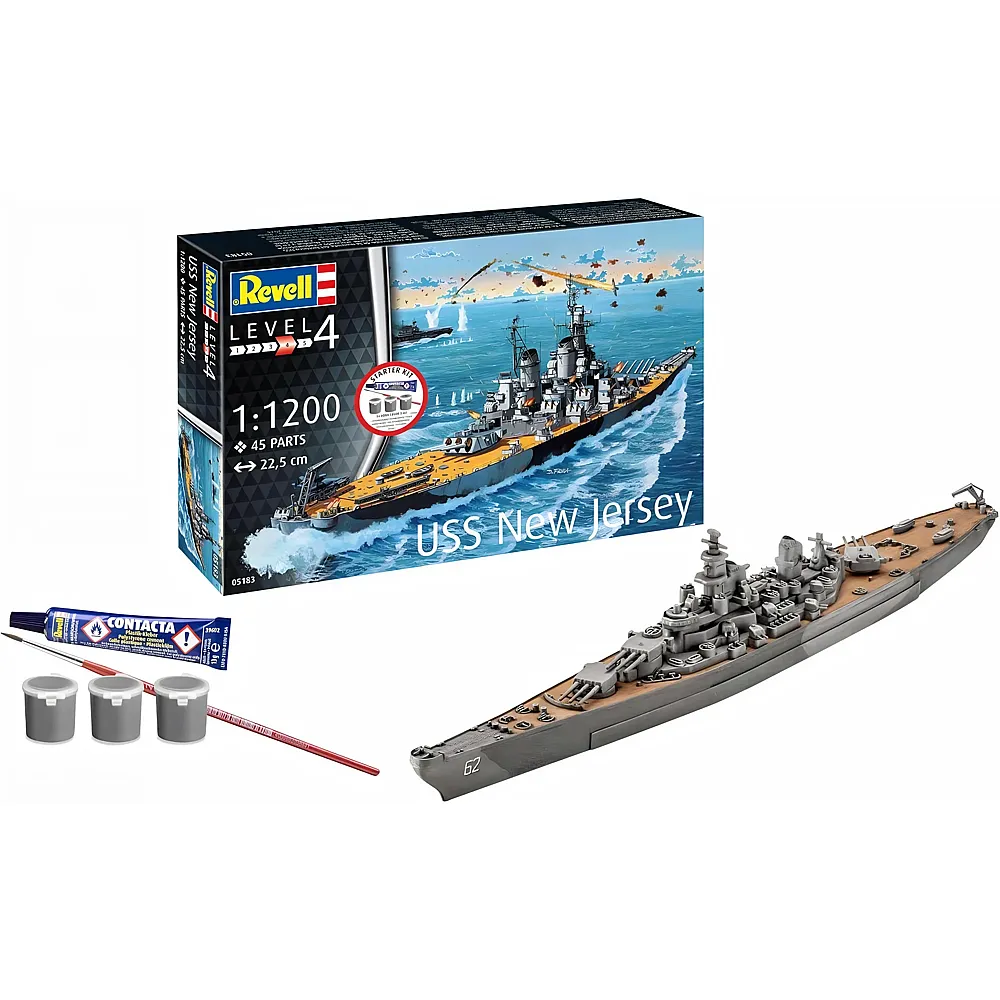 Revell Starter Kit Battleship USS New Jersey