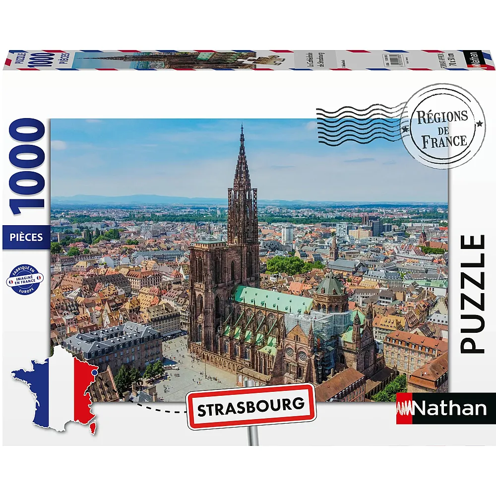 Nathan Puzzle R�gion de France Kathedrale von Strassburg - 1000 Teile