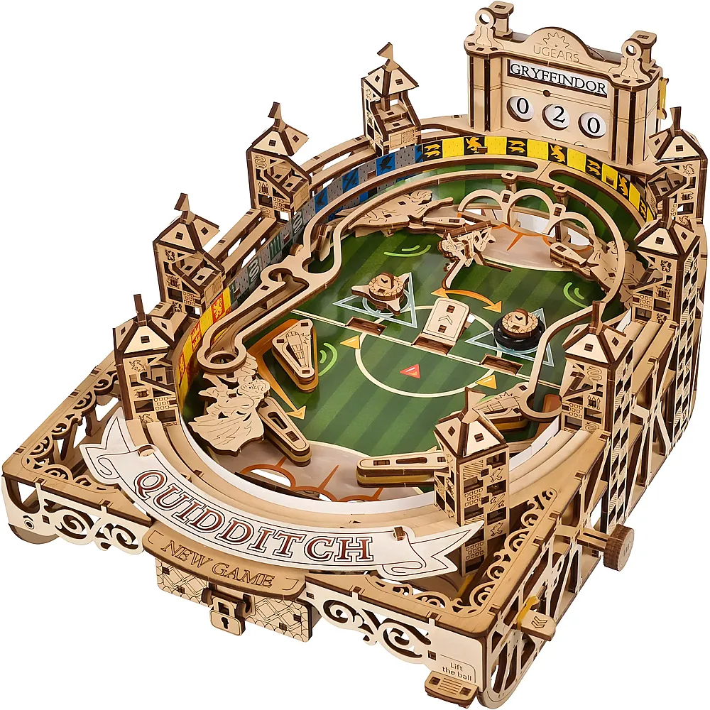 meinspielzeug - Ugears Quidditch Pinball 402Teile Harry Potter | Technische Baus�tze