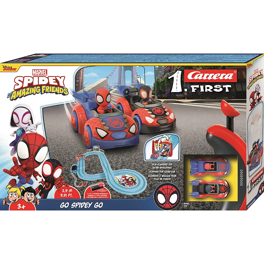 Carrera First Spiderman Go Spidey Go / 2.9 m