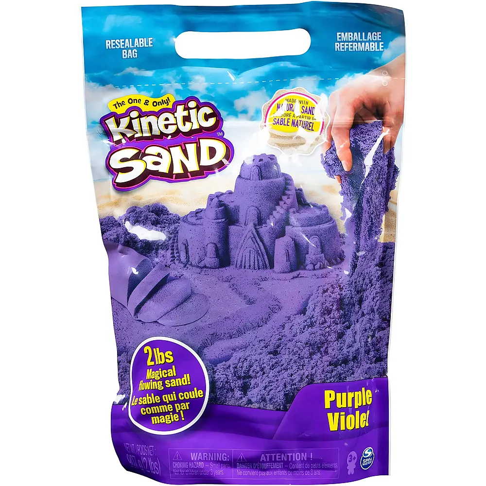 Spin Master Kinetic Sand Magischer Sand Violett 907g