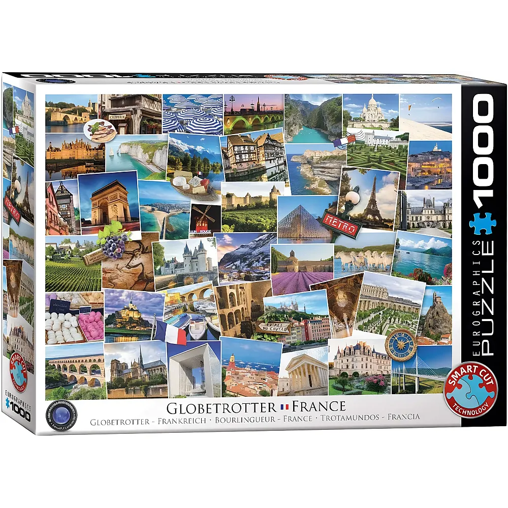Eurographics Puzzle Globetrotter Frankreich 1000Teile