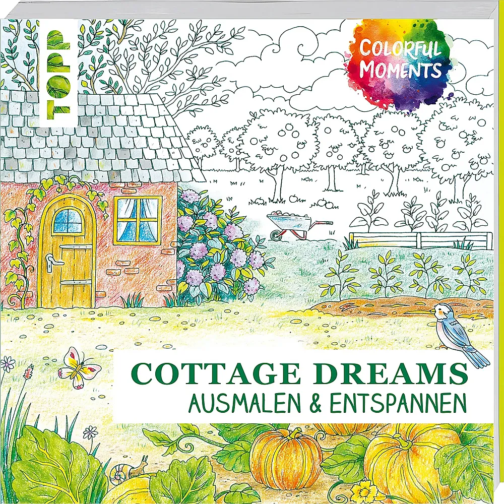 Frechverlag Topp Malbuch Colorful Moments - Cottage
