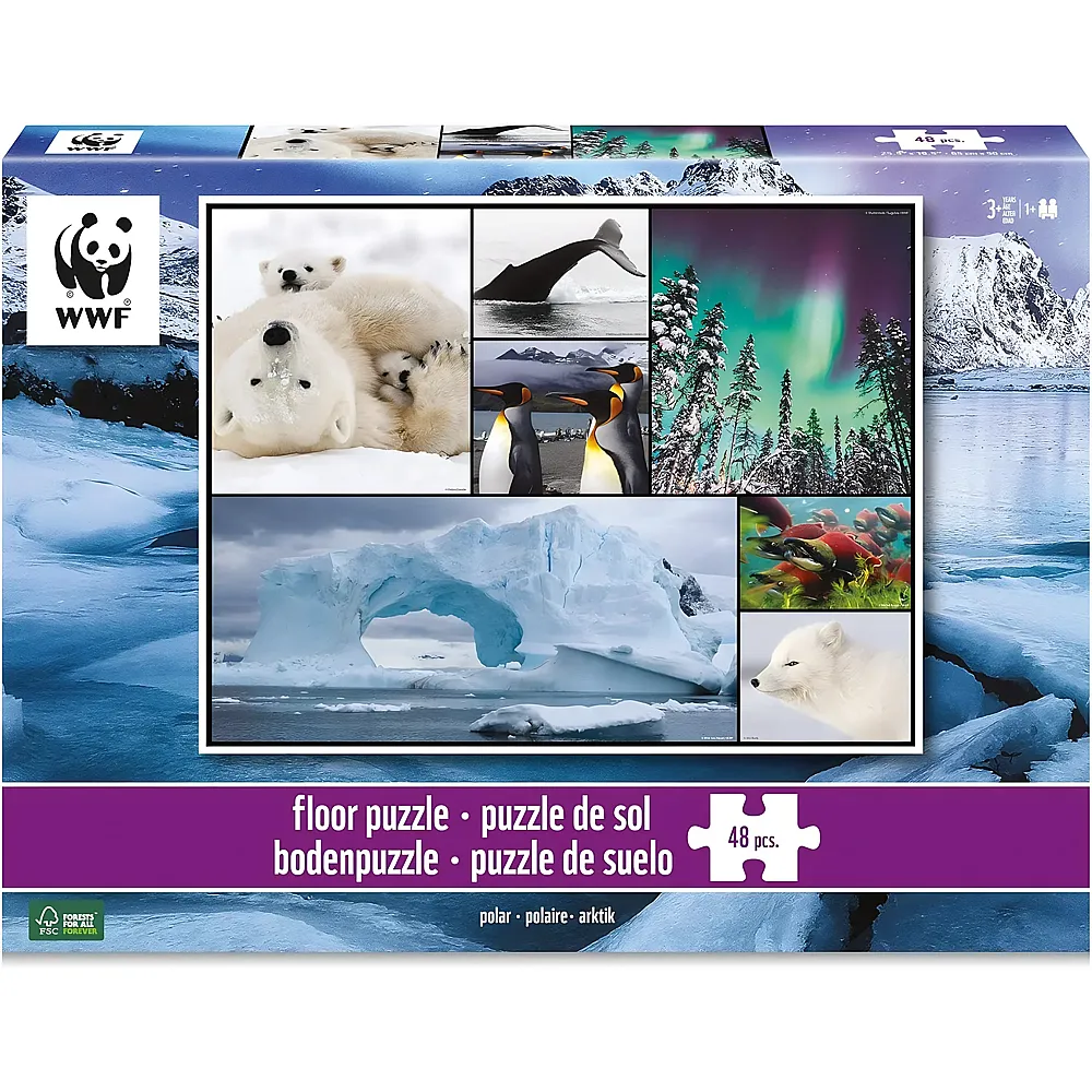 Ambassador WWF Bodenpuzzle Polar 48Teile