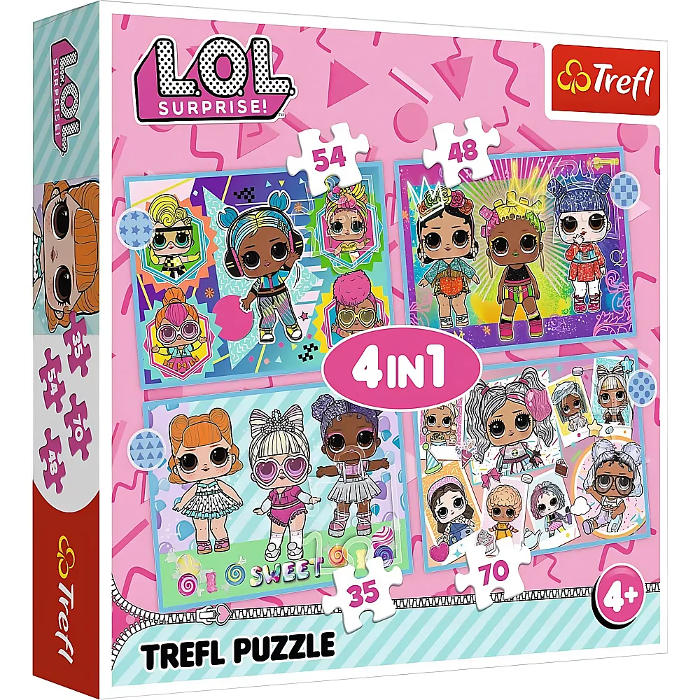 Trefl Puzzle 4in1 L.O.L. Surprise 35-70