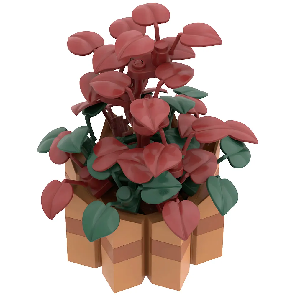 Brixies Plus Mini Blume Autumn flower - 102 Teile | Klemmbausteine Natur