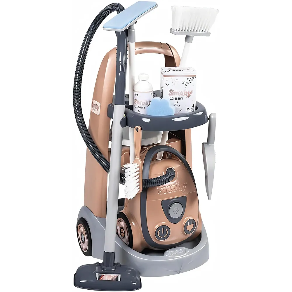 Smoby Rowenta Trolley und Staubsauger