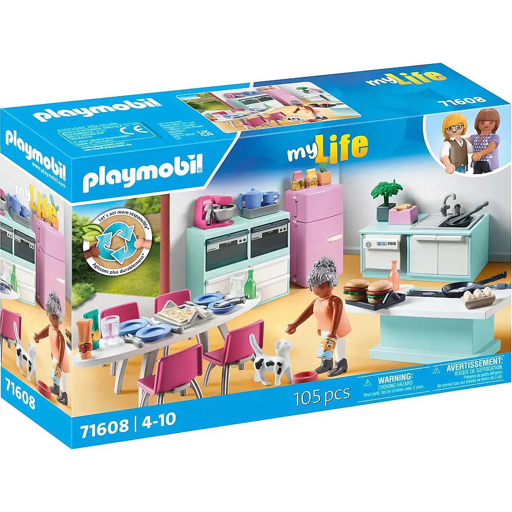 PLAYMOBIL My Life K�che mit Essplatz 71608