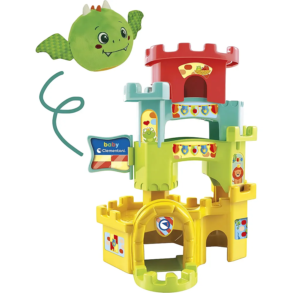 Clementoni Soft Little Dragon in The Ball Drop Castle