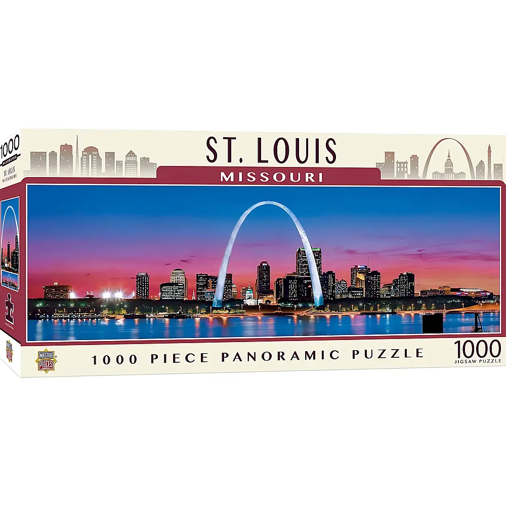 Master Pieces Puzzle Panorama Saint Louis, Missouri 1000Teile