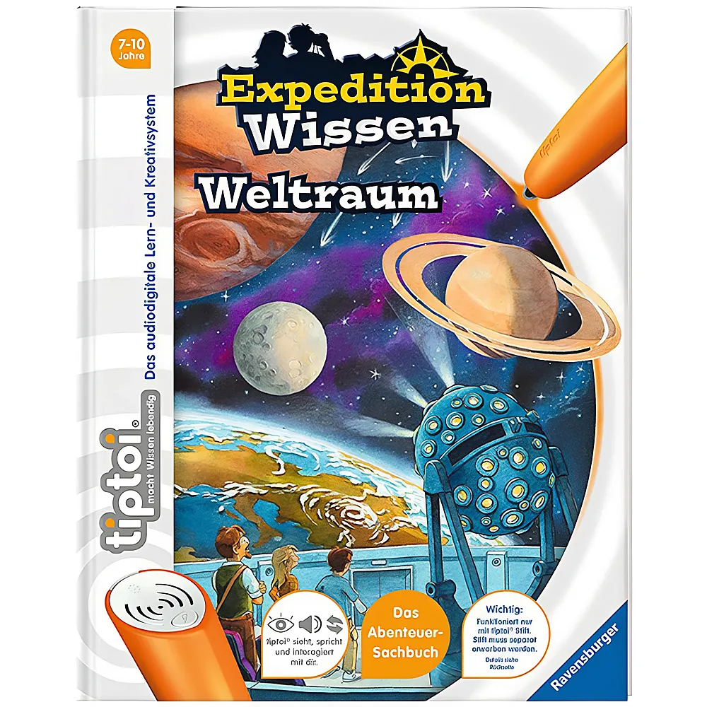 Ravensburger Tiptoi Expedition Sapere: Dinosauri – Libro Interattivo + Adesivi In Omaggio