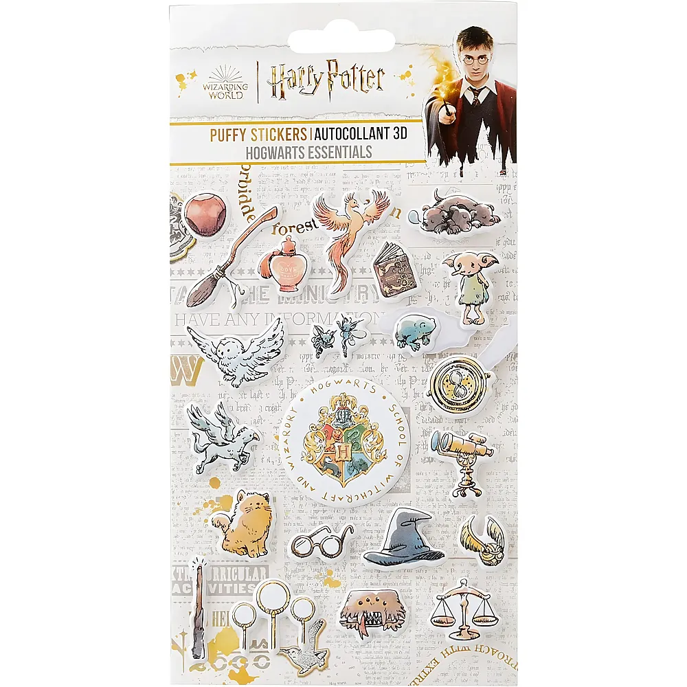 Cinereplicas Harry Potter Puffy Sticker Hogwarts Essential - 22 Teile