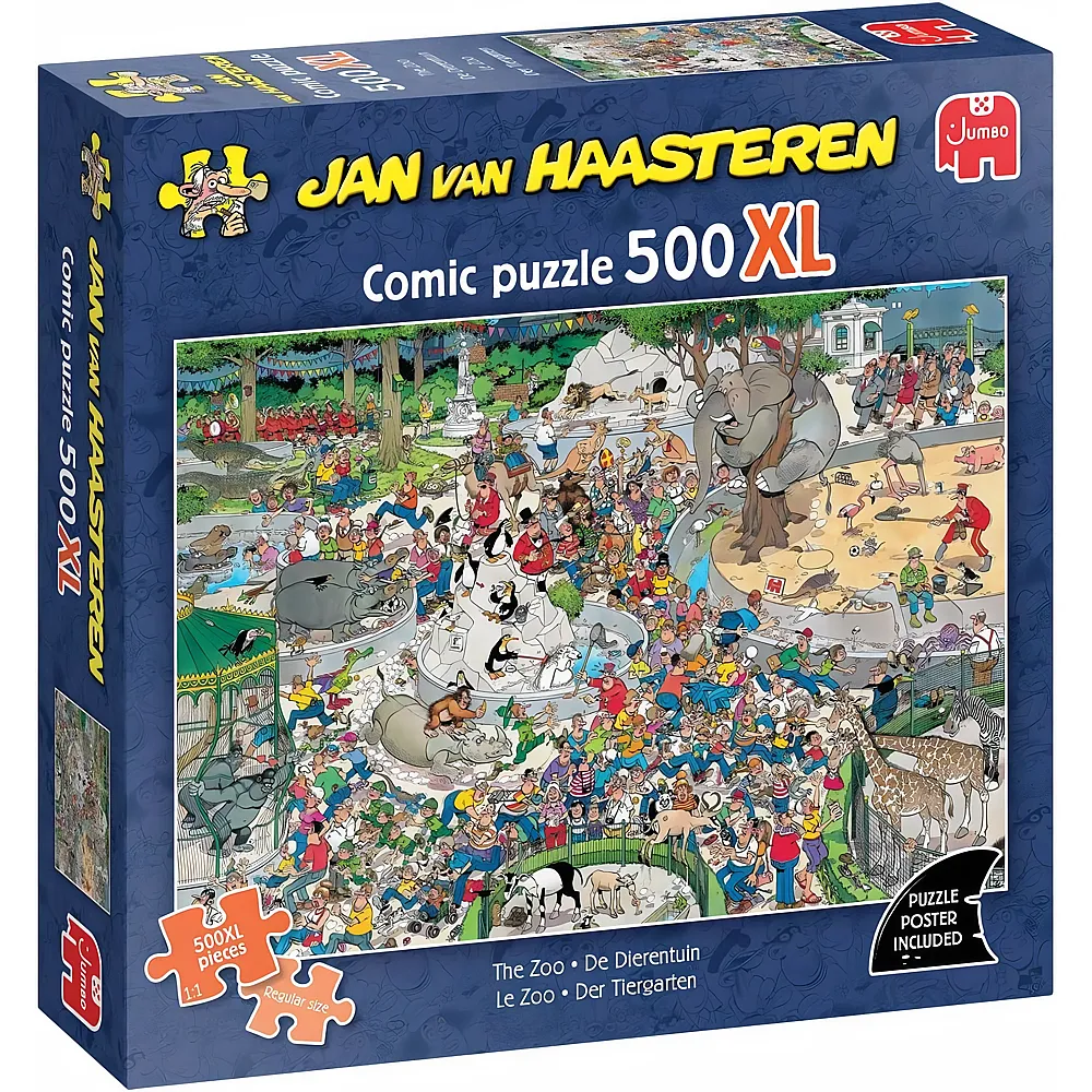 meinspielzeug � Jumbo Puzzle Jan van Haasteren, Der Zoo - 500 Teile | Puzzle 500 Teile