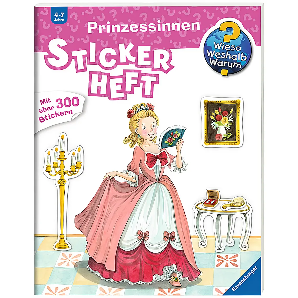 Ravensburger Wieso Weshalb Warum Stickerheft Prinzessinnen