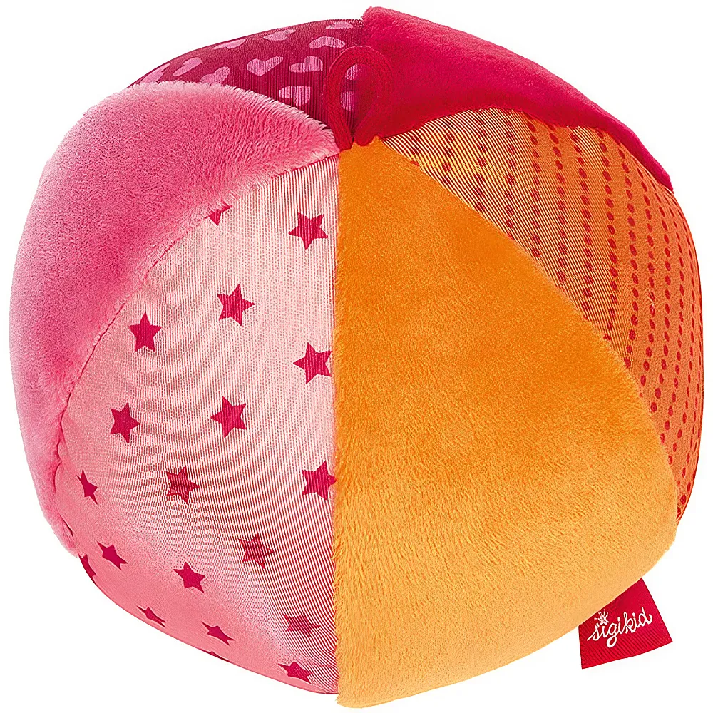 Sigikid PlayQ Softball Rosa 11cm | Blle & Wrfel