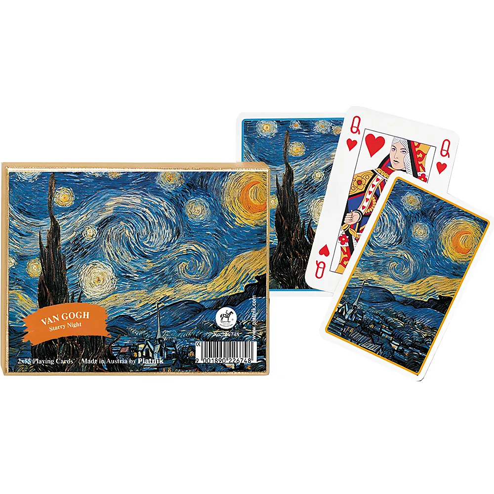 Piatnik Spiele Designkarten Van Gogh, Starry Night | Jassen