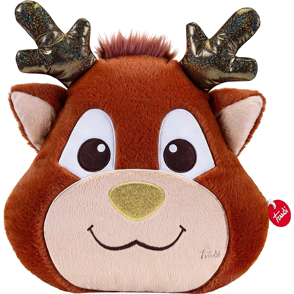 Trudi Rentier-Weihnachtskissen - 38 cm
