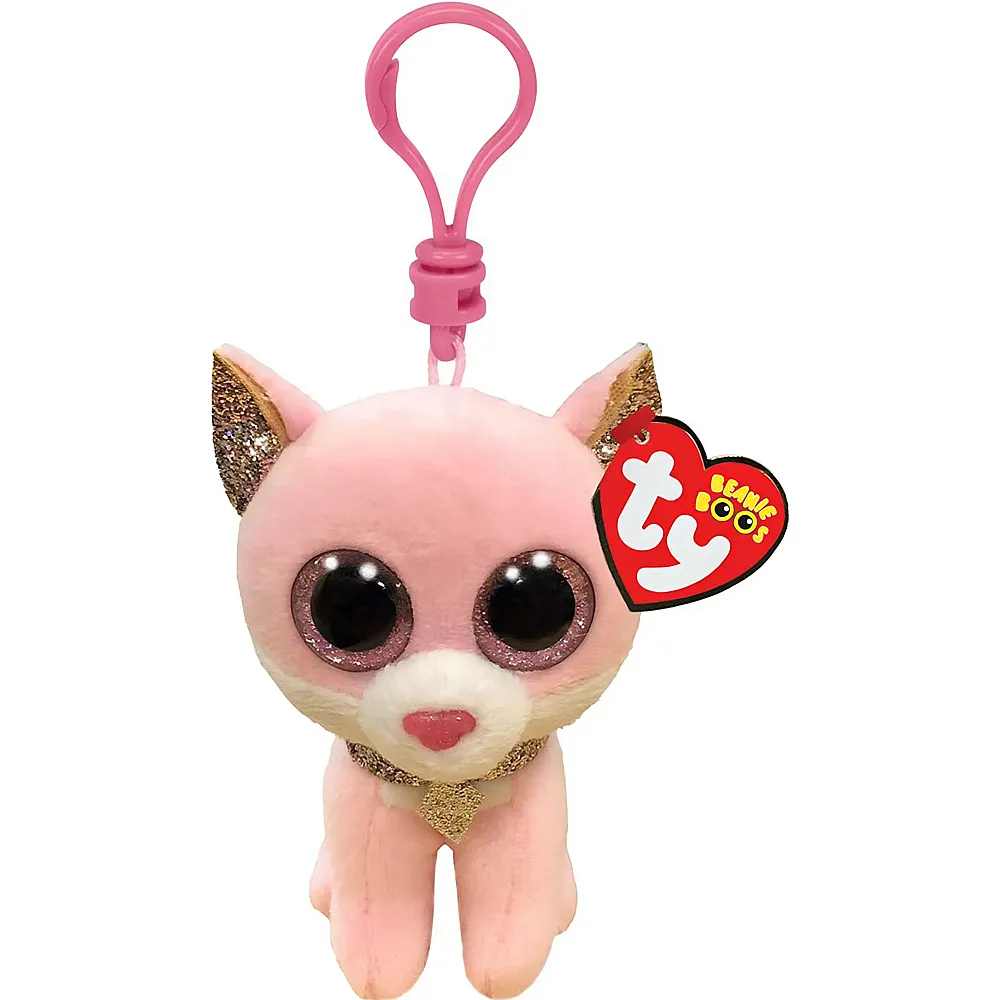 meinspielzeug - Ty Beanie Clips Anh�nger Fiona die Rosa Katze - 7 cm | Accessoires