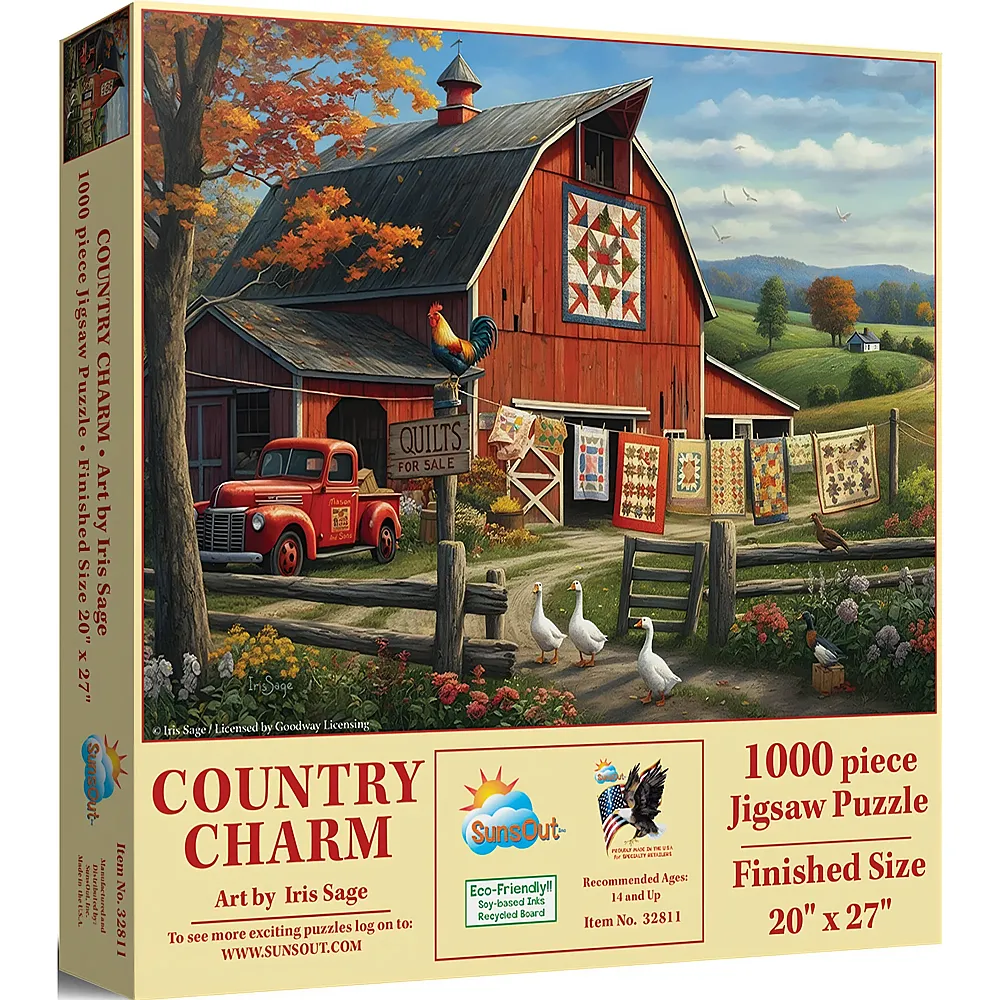 SunsOut Puzzle Iris Sage L�ndlicher Charme - 1000 Teile