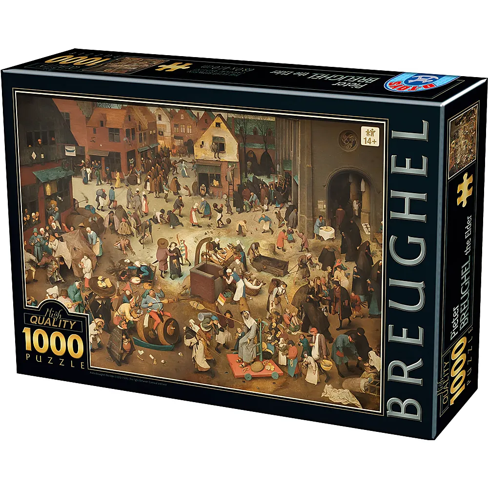 DToys Puzzle Pieter Brueghel The Fight Between Carniv 1000Teile
