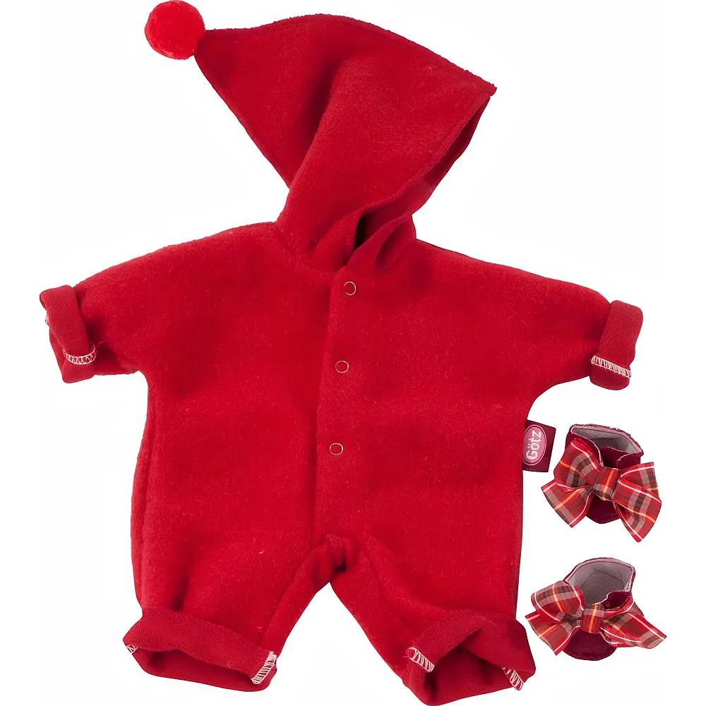 G�tz Anzug, Zipfelm�tze rot - 30 - 33cm