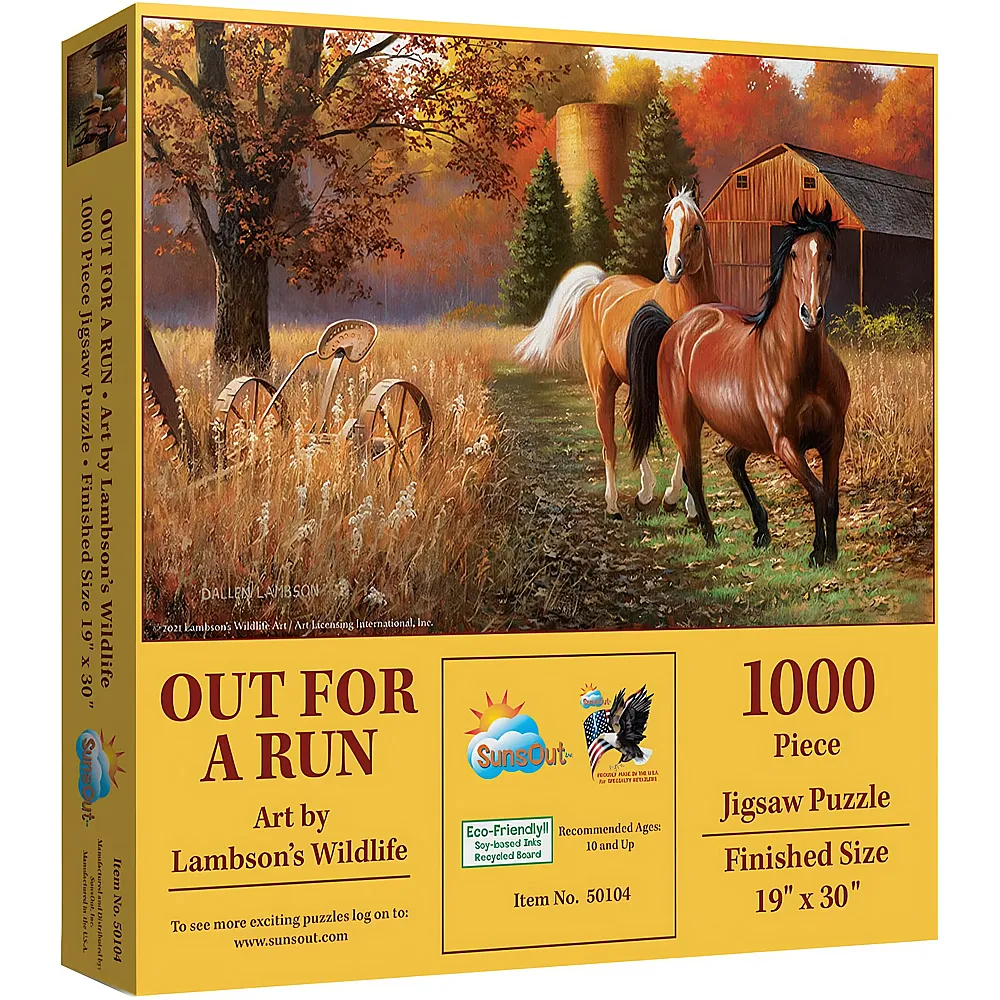 SunsOut Puzzle Out for a Run - 1000 Teile