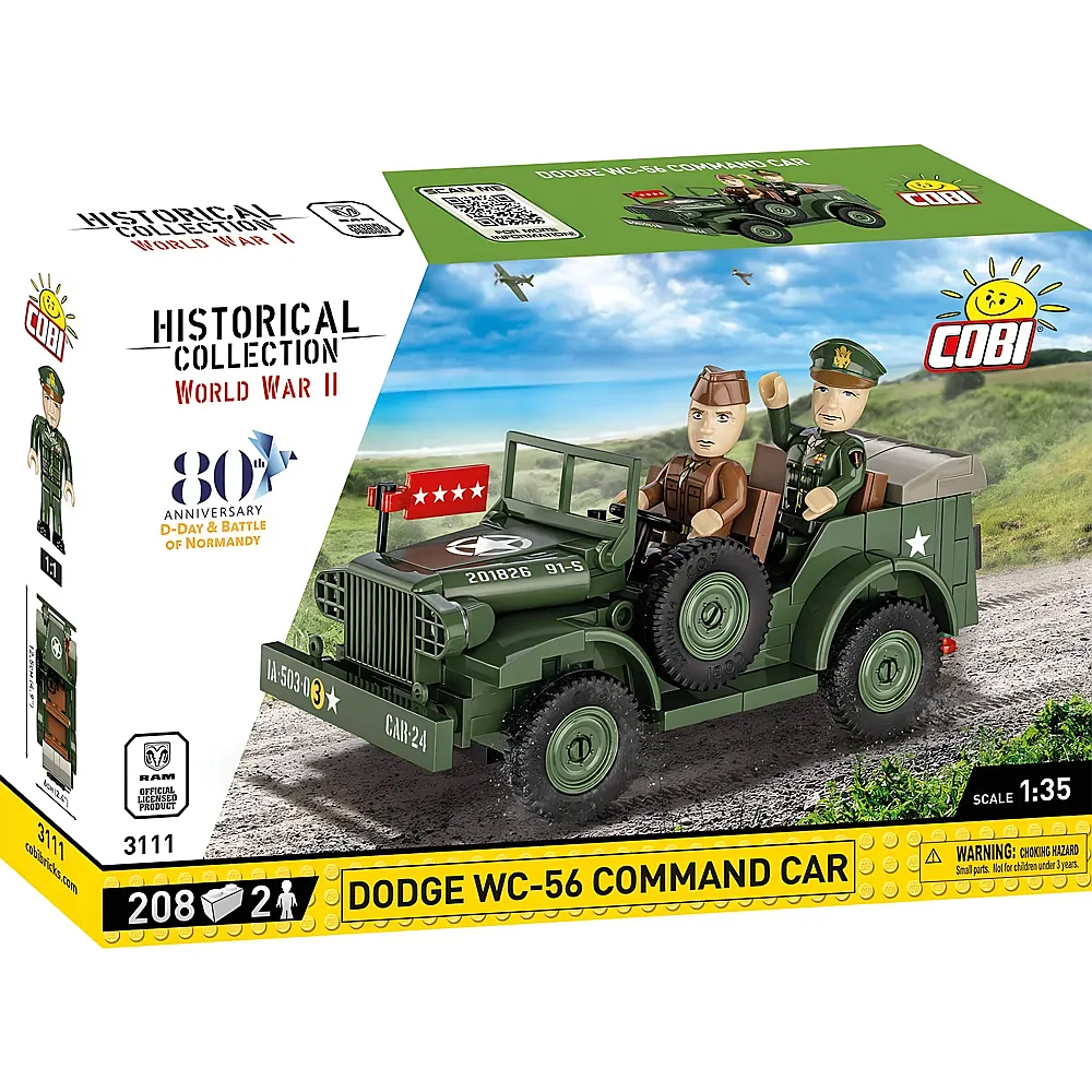 COBI Historical Collection Dodge Doge WC-56 Command Car D-Day 3111