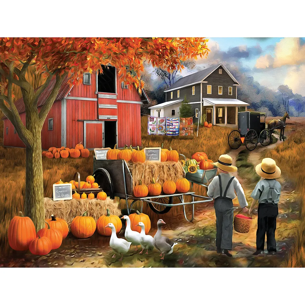 SunsOut Puzzle Amish Pumpkin Patch - 300 Teile - Puzzle 105-300 Teile