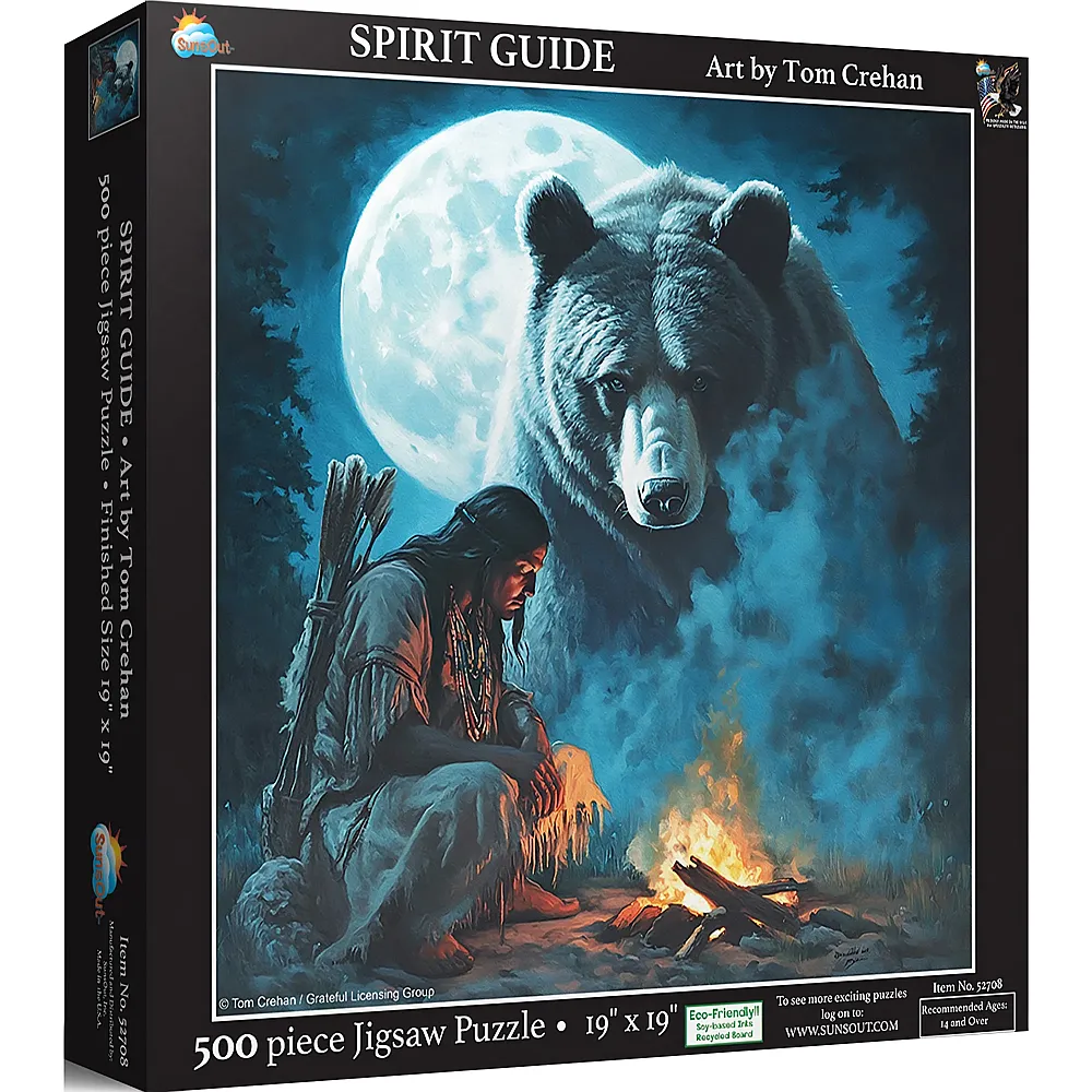 SunsOut Puzzle Tom Crehan Spiritueller Lehrer - 500 Teile