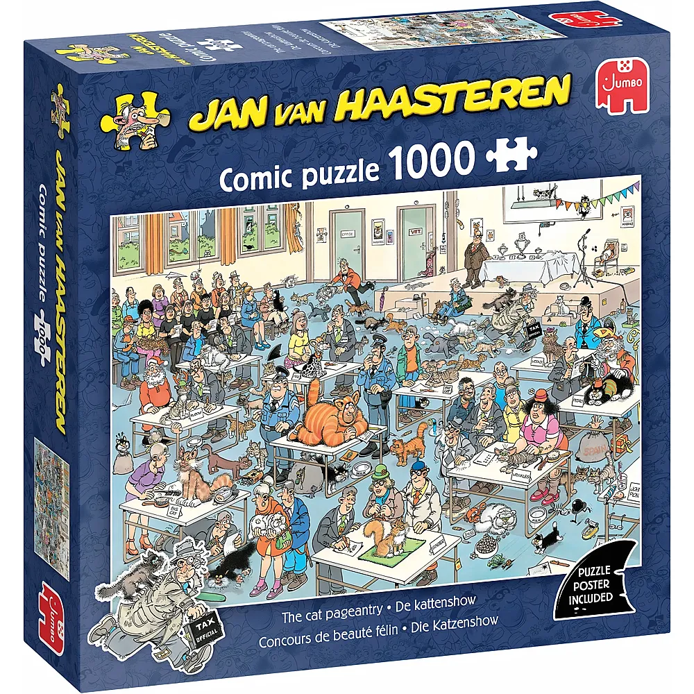Jumbo Puzzle Jan van Haasteren Die Katzenshow 1000Teile
