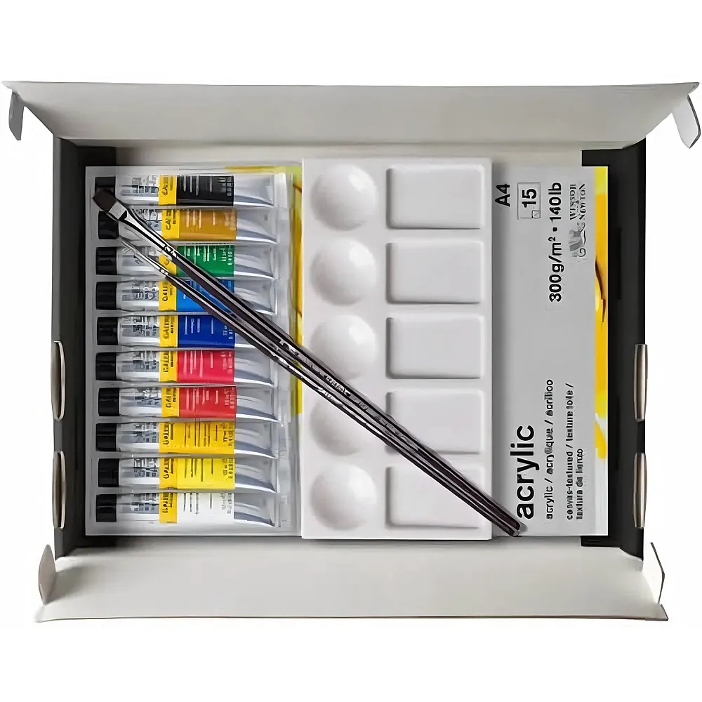 Winsor & Newton W&n Galeria Acrylique Les Essentiels DE L'acrylique 14pcs