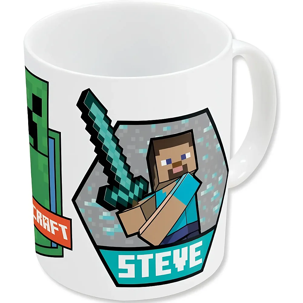 Stor Minecraft Tasse Alex Steve Creeper - 315 ml