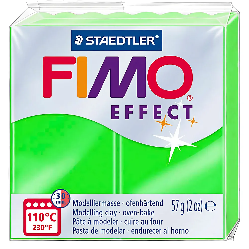 Fimo Effect Modelliermasse Neongr�n - 57 g