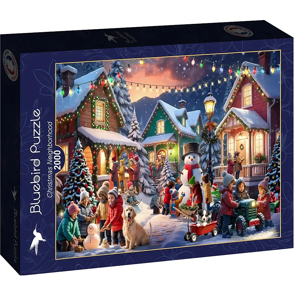 Bluebird Puzzle Weihnachten Nachbarschaft 2000Teile