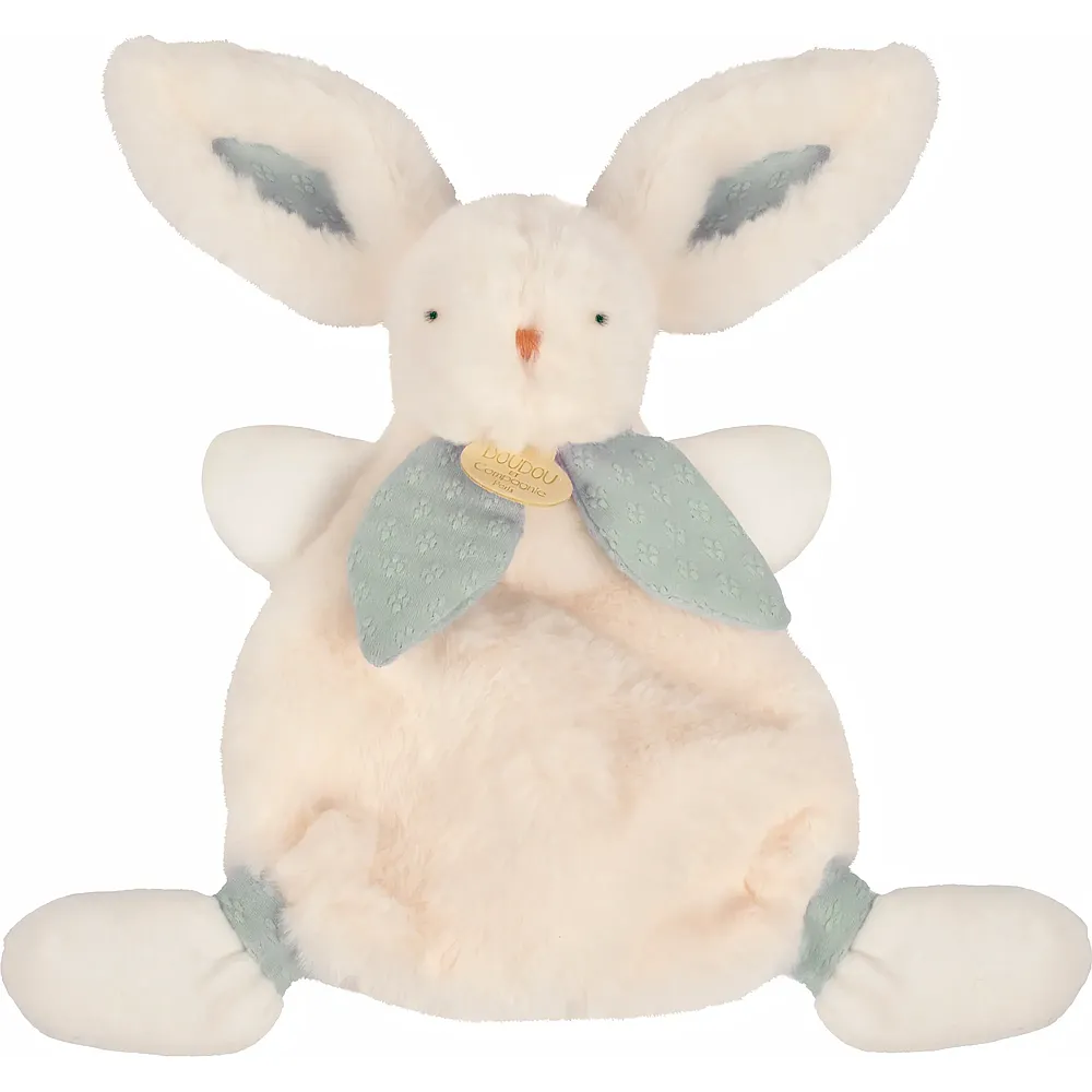 meinspielzeug - Doudou et Compagnie Bonbon Hase Schmusetuch Blaugrau - 25 cm | Schmuset�cher