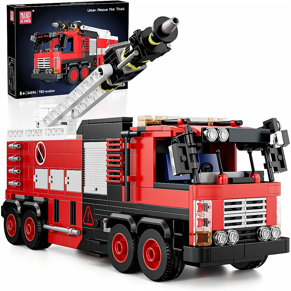 meinspielzeug - Mould King Feuerwehr LKW 24094 | Klemmbausteine Fahrzeuge