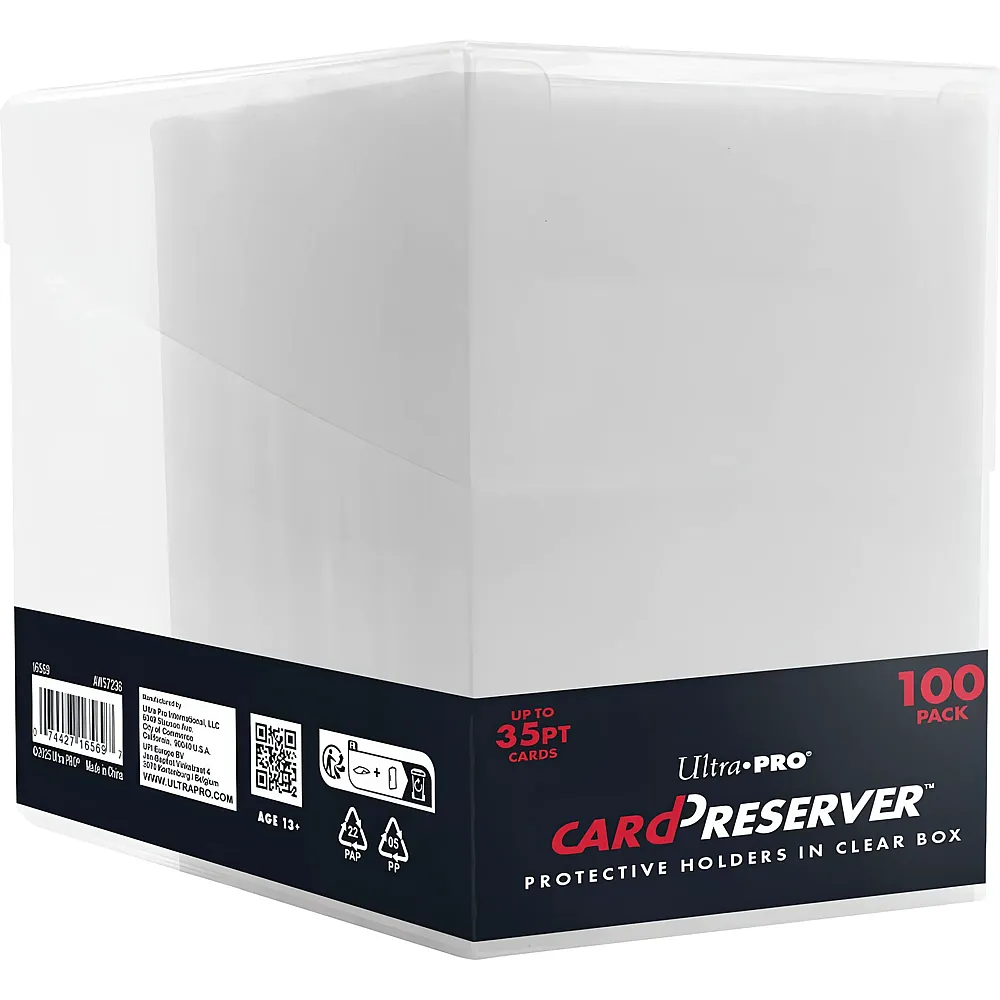 Ultra Pro Card Preservers in Clear Box 100ct
