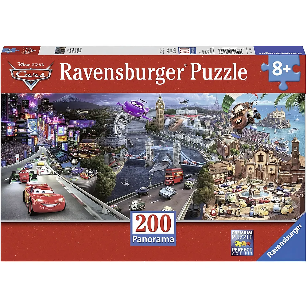 Ravensburger Puzzle Panorama Disney Cars - 200 Teile