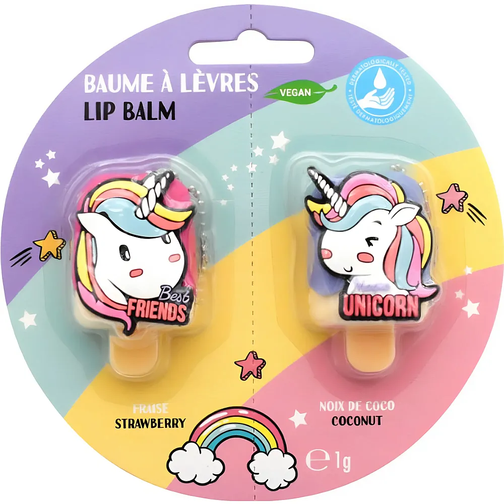 Take Care Einhorn Lippenpflege-Set - 2 Teile