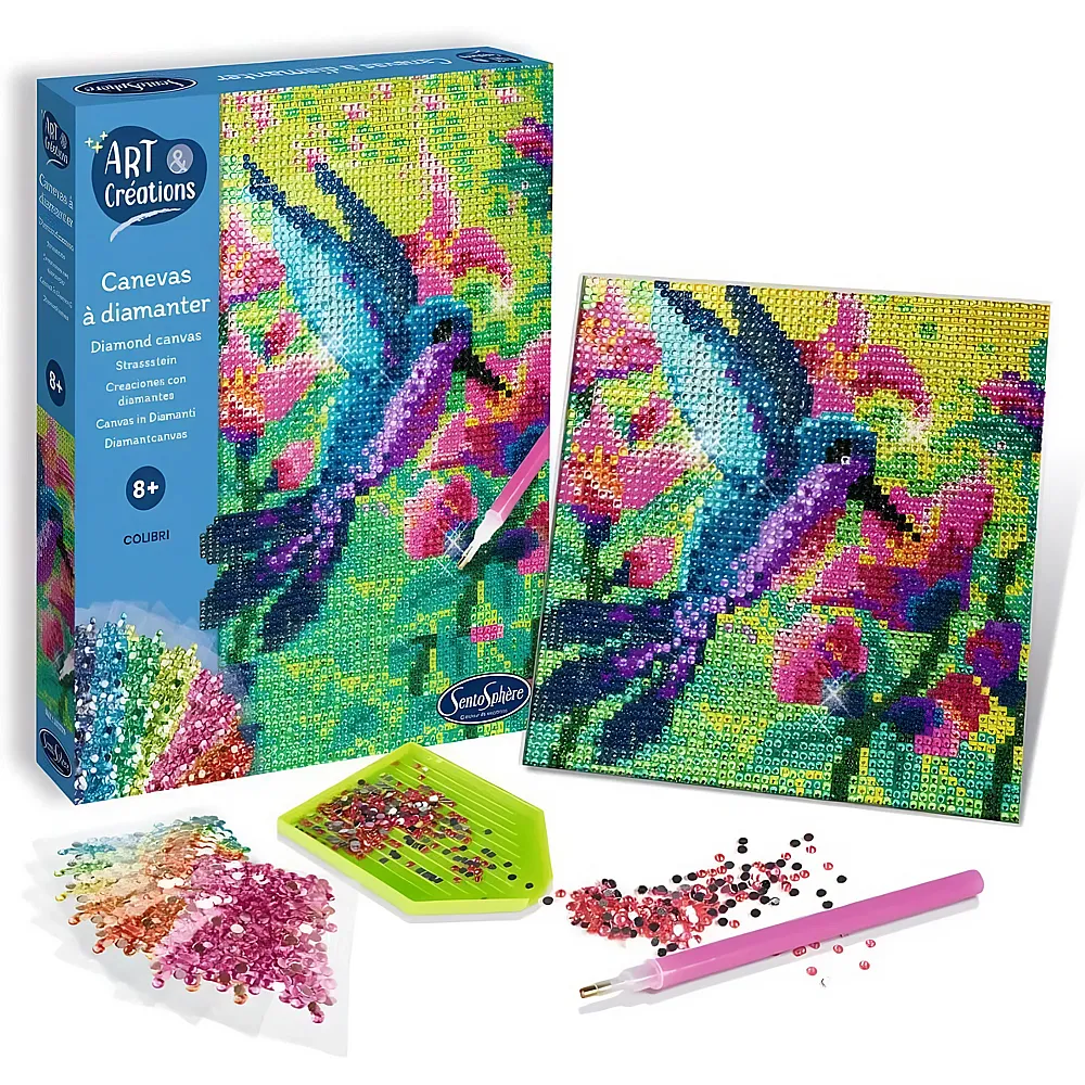 meinspielzeug - Sentosphere Art & Cr�ations Strassstein-Bild Kolibri | Diamond Painting