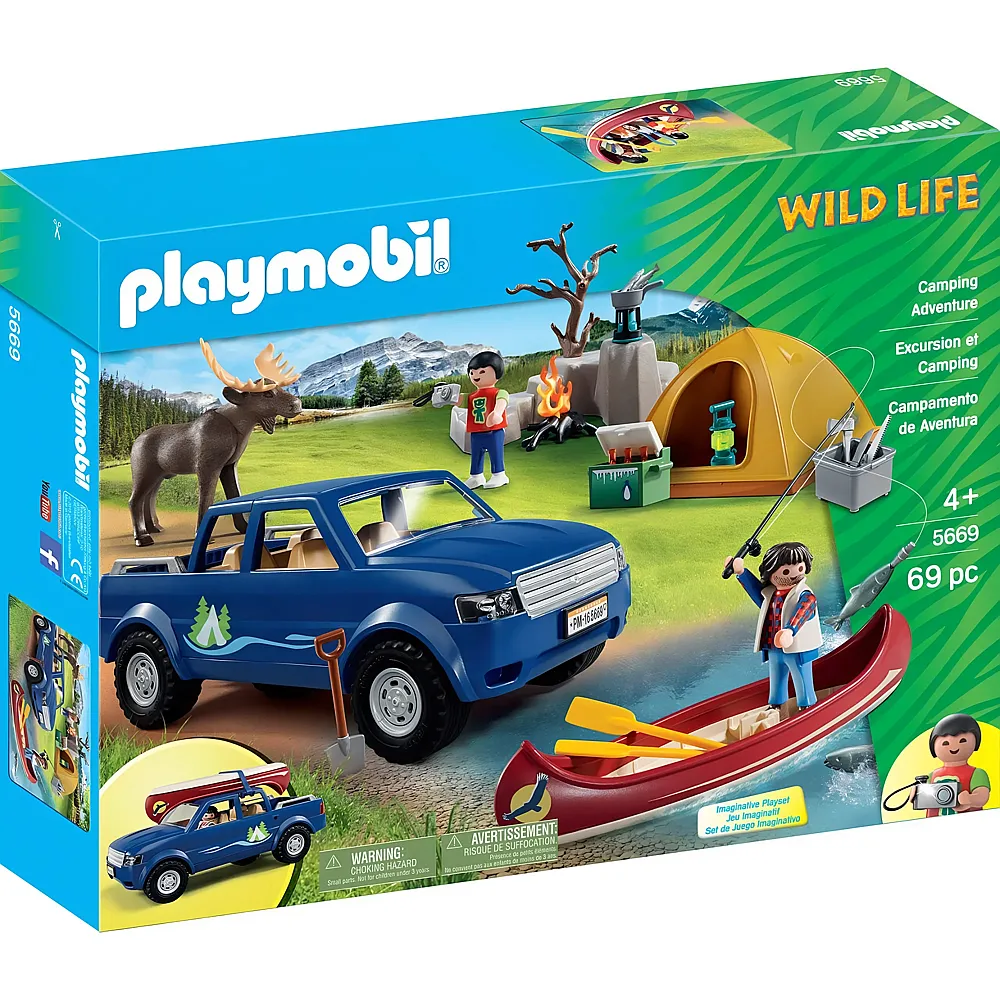 PLAYMOBIL Wild Life Camping Abenteuer 5669