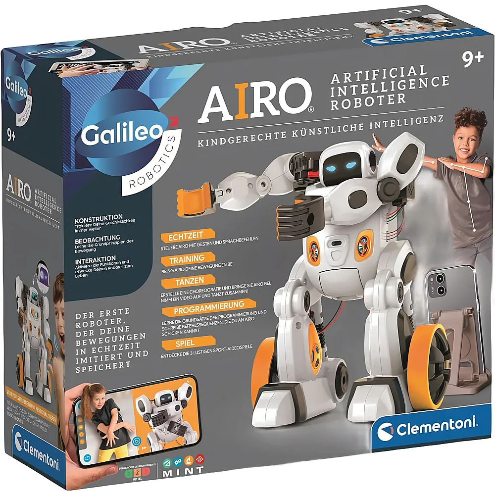 Clementoni Galileo AIRO - Mein interaktiver K.I. Roboter