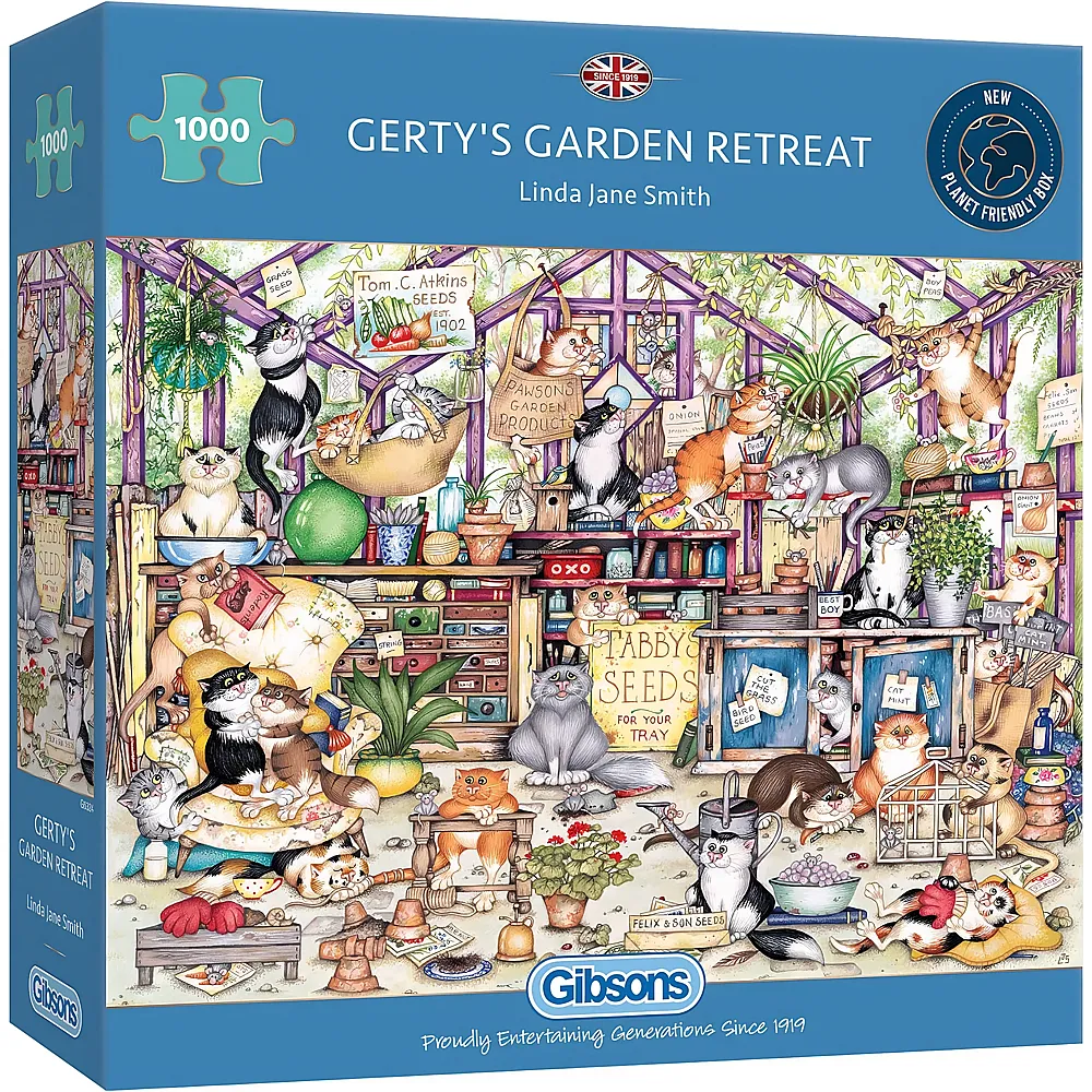 Gibsons Puzzle Linda Jane Smith Gerty's Garden Retreat - 1000 Teile