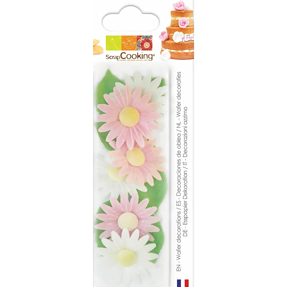 ScrapCooking G�nsebl�mchen und gr�ne Bl�tter - 6 Teile