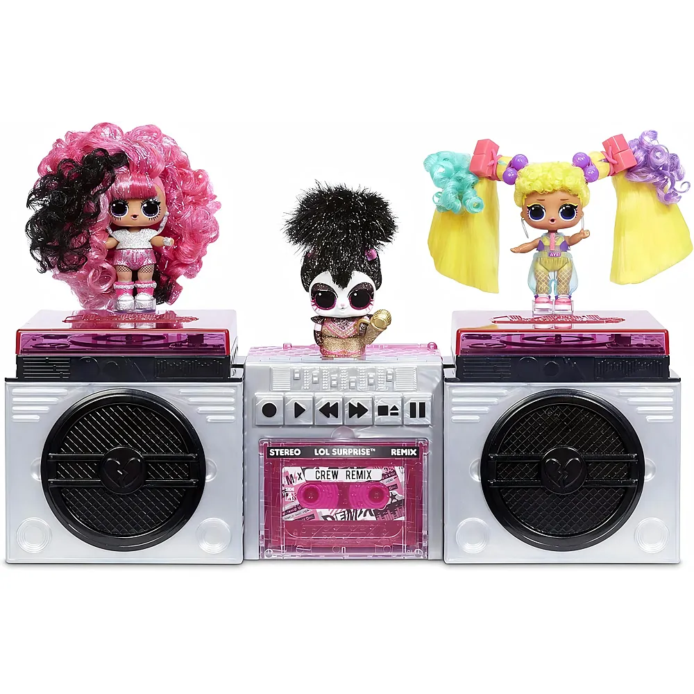 MGA L.O.L. Surprise 567080E7C Remix Pets - Sammlerst�ck- 9 �berraschungen mit echtem Haar, Accessoires & �berraschungs-Songtexten