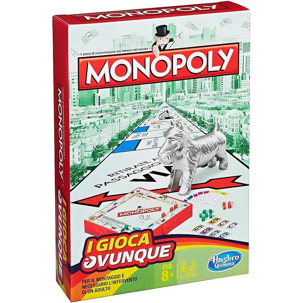 Hasbro Gaming Monopoly I Gioca Vunque - Italiano