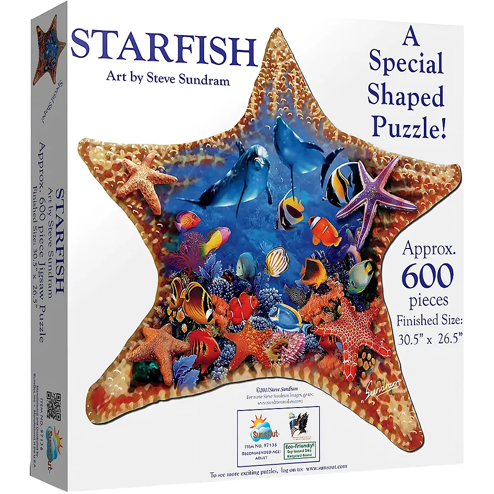 SunsOut Puzzle Steve Sundram Starfish - 600 Teile
